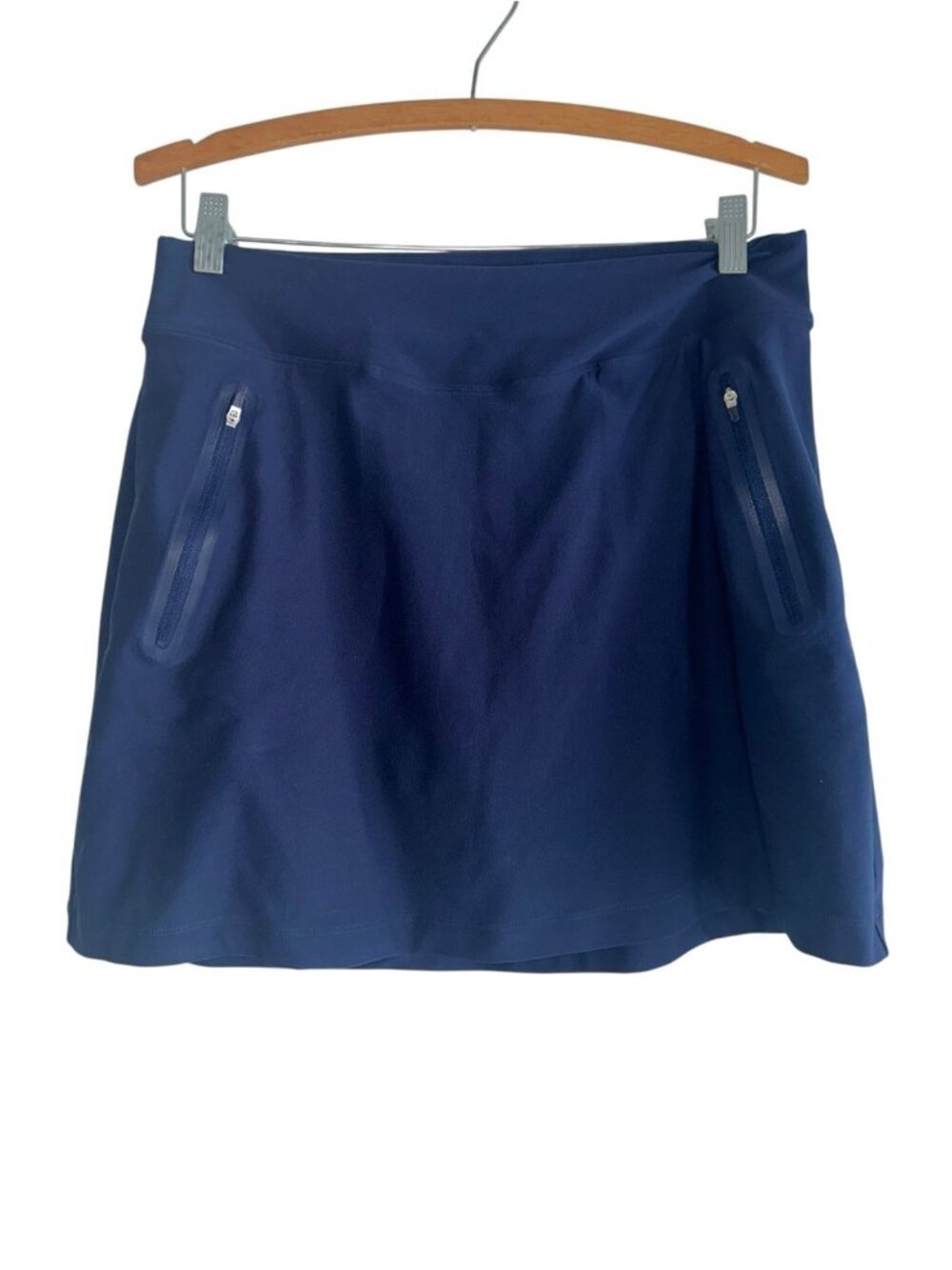 Womens Nike Golf Performance Tour Dri-Fit Skort Zip Pockets Navy M Athleisure